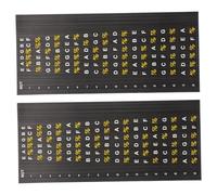 UTHCLO 2 Sheets Guitar Note Map Stickers Self Adhesive Fingerboard Decals for Acoustic and Electric Guitars Fretboard Stickers for Beginners Music Theory