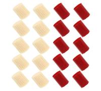 UTHCLO 20 Rolls Latch Hook Rug Yarn Acrylic Fiber DIY Knotted Rug Yarn for Crochet Knitting Crafts Soft Pre-Cut Wool and Home Decor Beige Red