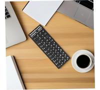 UTHCLO 20 Sheets Russian English Keyboard Stickers for Laptop Notebook Desktop Durable Frosted Cyrillic Alphabet Decals with High Precision Printing Easy Installation for Russian Language