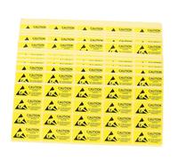 UTHCLO 200 Pcs Electrostatic Caution Warning Stickers Self Adhesive Static Protection Labels for Sensitive Electrical Devices Paper Reminder Decals for Static Safety