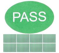 UTHCLO 2000pcs Qc Passed Stickers Oval Green Adhesive Quality Inspection Labels 30x20mm Multi-Function Warehouse Tested Tags for Inventory Control and Office Use