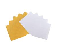 UTHCLO 200pcs Chocolate Wrapping Paper Foil Wrappers for Homemade Candy and Confectionery Easy to Use Foil Packing Paper in Gold and Silver for Chocolate Decoration and Protection
