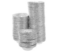 UTHCLO 200Pcs Disposable Aluminum Foil Egg Tart Baking Cups Small Round Tart Pans Muffin Liners for Pastry Baking Cups Suitable for Home and Commercial Use