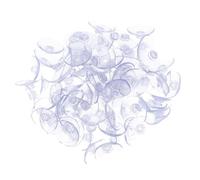 UTHCLO 200pcs Transparent Small Suction Cups Sucker Pads for Glass Tabletops Window Hooks Collision Reusable Washable Organizer Accessories
