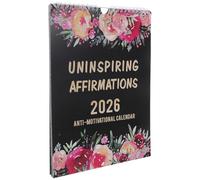 UTHCLO 2026 Motivational Desk Calendar with Daily Affirmations, Spiral Flip Table Planner, Aesthetic Positivity Wall Calendar for Office, School, and Home Use
