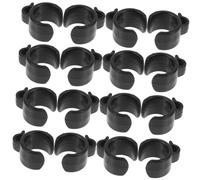 UTHCLO 20pcs 20mm Cable Clips Plastic Cable Holder for Mic Stand and Phone Stand for Wireless Microphone for Live Streaming Setup