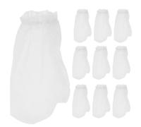 UTHCLO 20pcs Aquarium Filter Socks Fish Tank Filter Bags for Freshwater and Tropical Aquariums, White Pp Material, Efficient Filtering of Detritus and Decaying Plants