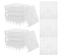 UTHCLO 20pcs Aquarium Sand Mat Bottom Filter Plate Splicing Undergravel Filter Pad for Fish Tank Separation DIY Aquascaping