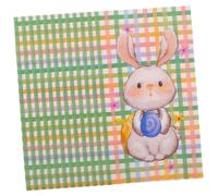 UTHCLO 20pcs Easter Napkins Watercolor Bunny Design Paper Napkins for Spring Dinner Parties Soft and Absorbent Holiday Tableware Supplies