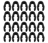 UTHCLO 20pcs Flexible Plastic Mic Cable Clips Boom Pole Organizer for Microphone Stand Compatible with Ktv Studios Concerts