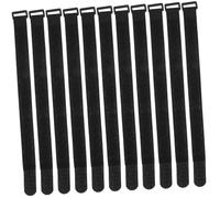 UTHCLO 20pcs Heavy Duty Fire Extinguisher Straps with Reusable Hook and Loop Fasteners Safety Mounts for Firefighter Helmets and Home Protection Black Bands