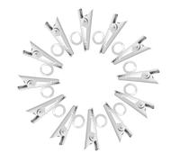 UTHCLO 20pcs Lavalier Microphone Clips Metal Lapel Tie Microphone Clip Replacement with Adjustable Angle for Secure Hold Lightweight Portable Accessory for Clear Audio Recording