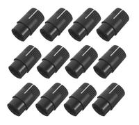 UTHCLO 20pcs Mixer Board Knob Rotary Dial Plastic Replacement Modern Sleek Style 2 Precise Volume Adjustment Quick Installation Black Red for Sound Systems and DIY Electronics