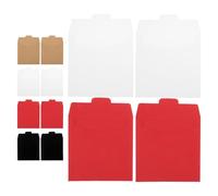 UTHCLO 20pcs Paper CD Sleeves Storage Envelopes, Kraft Paper DVD Disc Holder Set with 4 Colors for Media Organization, Vinyl Inner Sleeves Compatible for Car and Home Use