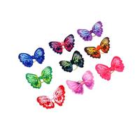 UTHCLO 20pcs Pet Hair Bows Elastic Bands for Dogs Cats Multi-color Soft Grooming Accessories Adjustable for Topknot Braids and Tails