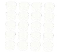 UTHCLO 20pcs Plastic DIY Candle Containers for Candle Making Fire-Resistant Acrylic Wax Melt Holders Suitable for Paraffin Soybean Palm Beeswax Gift for for for for for for for Crafting Enthusiasts
