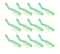UTHCLO 20pcs Portable Soft Bristle Toothbrushes with Short Handle for Oral Care in Prisons and Psychiatric Wards, Green Plastic Manual Toothbrushes Designed to Prevent Self-