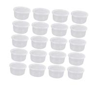 UTHCLO 20Pcs Reptile Breeding Boxes White Containers for Gecko Lizard Insect Enclosure with Breathable Lightweight Compact Pet Feeding and Quarantine Use