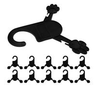 UTHCLO 20pcs Small Dog Coat Hangers for Closet Vertical Pet Clothes Organizer Rack for Puppies Cats Space-saving Plastic Hangers for Nursery Home Storage