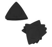 UTHCLO 20pcs Triangle Guitar Picks Black Abs Material Anti-slip Folk Acoustic Guitar Accessories Thin Medium Heavy Gauges for Comfortable Playing and Professional Musicians
