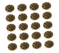 UTHCLO 20pcs Vintage Alloy Shirt Buttons for Sewing Decorative Coat Fasteners for Suits and Dresses Metal Buckles for DIY Clothing Embellishment and Replacement
