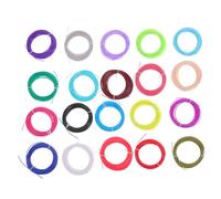 UTHCLO 20rolls Multicolor Pla Printer Pen Filament Refills High-Temperature Resistant Smooth Flow Quick Shaping for Educational and Industrial Printing Projects