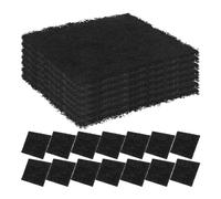 UTHCLO 21pcs Activated Charcoal Air Freshener Filters for Enclosed Cat Litter Box Odor Absorbing Replacement Pads with Moisture Control Compatible with Sifting and Hooded Cat Toilet Black
