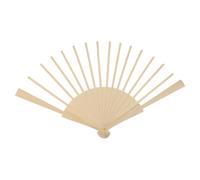 UTHCLO 23Cm 16-Rib Wooden Folding Fan Frame DIY Bride Fan Wood Material Crafting