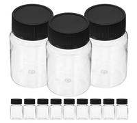 UTHCLO 24pcs 30ml Black Pet Sample Bottles with Leak-proof Closure and Secure Seal Cap, for Labs and Travel, Reagent Storage Containers for Chemical and Liquid Samples