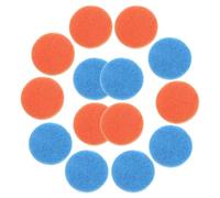 UTHCLO 24pcs Electric Cleaning Brush Replacement Sponges, 65mm Round Non-Scratch Scouring Pads for Kitchen, Car Washing, Household Cleaning, Green and Blue, Bulk Set