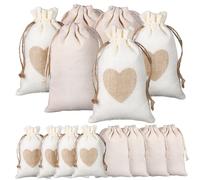 UTHCLO 24pcs Fabric Drawstring Pouches Small Drawstring Bags for Soap Organza Pouches Washable Portable Versatile Use Craft Cover Money Treat Bags