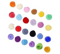 UTHCLO 24pcs Needle Felting Wool Kit for DIY Crafts, Colourful Handmade Felting Material Made of Woollen and Synthetic Material, Easy to Use with Enhanced Hands-on Ability, for Children