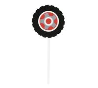 UTHCLO 24pcs Paper Racing Car Cake Toppers Set Trophy and Checkered Flag Designs for Creative Cake Decorating and Cupcake Decoration at Parties and Showers