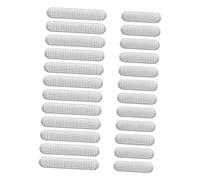 UTHCLO 24pcs Silver Dustproof Sticker for Phone Speaker Net Pack Phone Trumpet Sticker Mesh for Mobile Accessories Protect Speaker Net