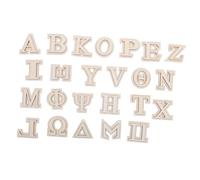 UTHCLO 24pcs Unfinished Wood Letters Home Decor Wood Letter for Crafting Wooden for Decoration Wooden Alphabet Shapes Alphabet Ornaments Unfinished Beige