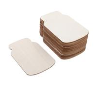 UTHCLO 24pcs Unfinished Wooden Mason Jar Slices for DIY Craft Painting Rustic Blank Wood Cutouts with Smooth Surface Home Wedding Garden Decoration Ornaments