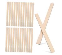 UTHCLO 25 Pcs Wooden Stirring Sticks Smooth Polished Durable Craft Paint Mixing Stirrers for DIY Handmade Materials and Multi Use Household Projects