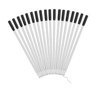 UTHCLO 25Pcs Black Ballpoint Pen Refills Medium Tip Smooth Writing Replacement Ink Refills for Office School Gel Pens Plastic Core