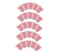 UTHCLO 25pcs Classic Red and White Striped Popcorn Boxes Paper Snack Containers Party Favor Holders Retro Carnival Theme Popcorn Cups with Easy Fold Assembly and Sturdy Portable Design