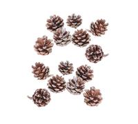 UTHCLO 25pcs White Tipped Pine Cones Decor Snow Dipped Pinecone Ornaments for Christmas Tree Wreaths Winter Crafts Pine Cones for Holiday Party Home Garden Decoration