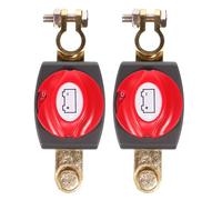 UTHCLO 2Pcs 12-24V Waterproof Battery Disconnect Switch Master Kill Power Isolator for Car Atv Utv Rv Boat - Top Post Cut Off Switch for Automotive and Marine Use