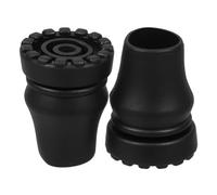 UTHCLO 2pcs 22mm Cane Tips Non-Slip Rubber Replacement Heavy Duty Walking Stick Bottom Tips for Seniors Crutches Hiking Safety Accessories