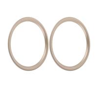 UTHCLO 2Pcs 8 Inch Speaker Decorative Edge Rings for DIY Audio Enclosure, Light Gold Color Speaker Trim Covers Compatible with Home Subwoofer Cabinet