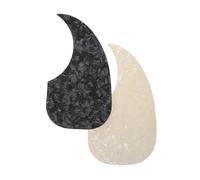 UTHCLO 2pcs Acoustic Guitar Pickguard Replacement for Folk Guitars Self Adhesive Waterdrop Scratch Plate Lightweight Protective Guard