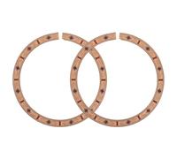 UTHCLO 2pcs Acoustic Guitar Soundhole Wood Rosette, round 10.7cm Diameter, Vintage Inspired Classic Style, Reducing Splinters and Cracks, for Daily Practice and Live Shows