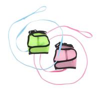 UTHCLO 2pcs Adjustable Small Pet Vest Harness and Leash Breathable Mesh Bunny Safety Harness for Rabbits Guinea Pigs and Kittens Design for Walking Training and Travel and Comfortable