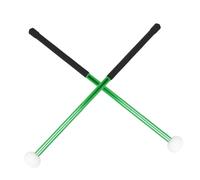 UTHCLO 2pcs Aluminum Alloy Bass Drum Mallets with Felt Heads Percussion Drumsticks for Marching and Large Drums Ergonomic Grip Replacement Sticks for Professional Practice and Performance