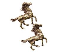 UTHCLO 2pcs Antique Horse Pendants for DIY Jewelry Making Durable Brass Charms for Necklaces Bracelets and Home Decor for Weddings and Parties