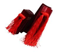 UTHCLO 2pcs Bamboo Allegro Clappers Traditional Chinese Kuaiban Percussion Instruments for Red Large and Small Boards Safe Musical for Skill Development and Storytelling
