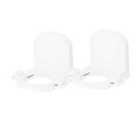 UTHCLO 2Pcs Bathroom Shampoo Holder Wall Mounted Shower Bottle Hangers with Self Adhesive Design Heavy Duty Stable Structure for Shampoo and Shower Gel Easy No Drill Installation Storage